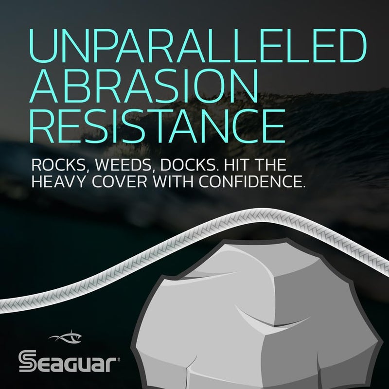 Seaguar خط صيد مضفر سيغوار ثريدلوك، أبيض منخفض الرؤية، 130 رطل، 600 ياردة - 130S16W600 - Image 2
